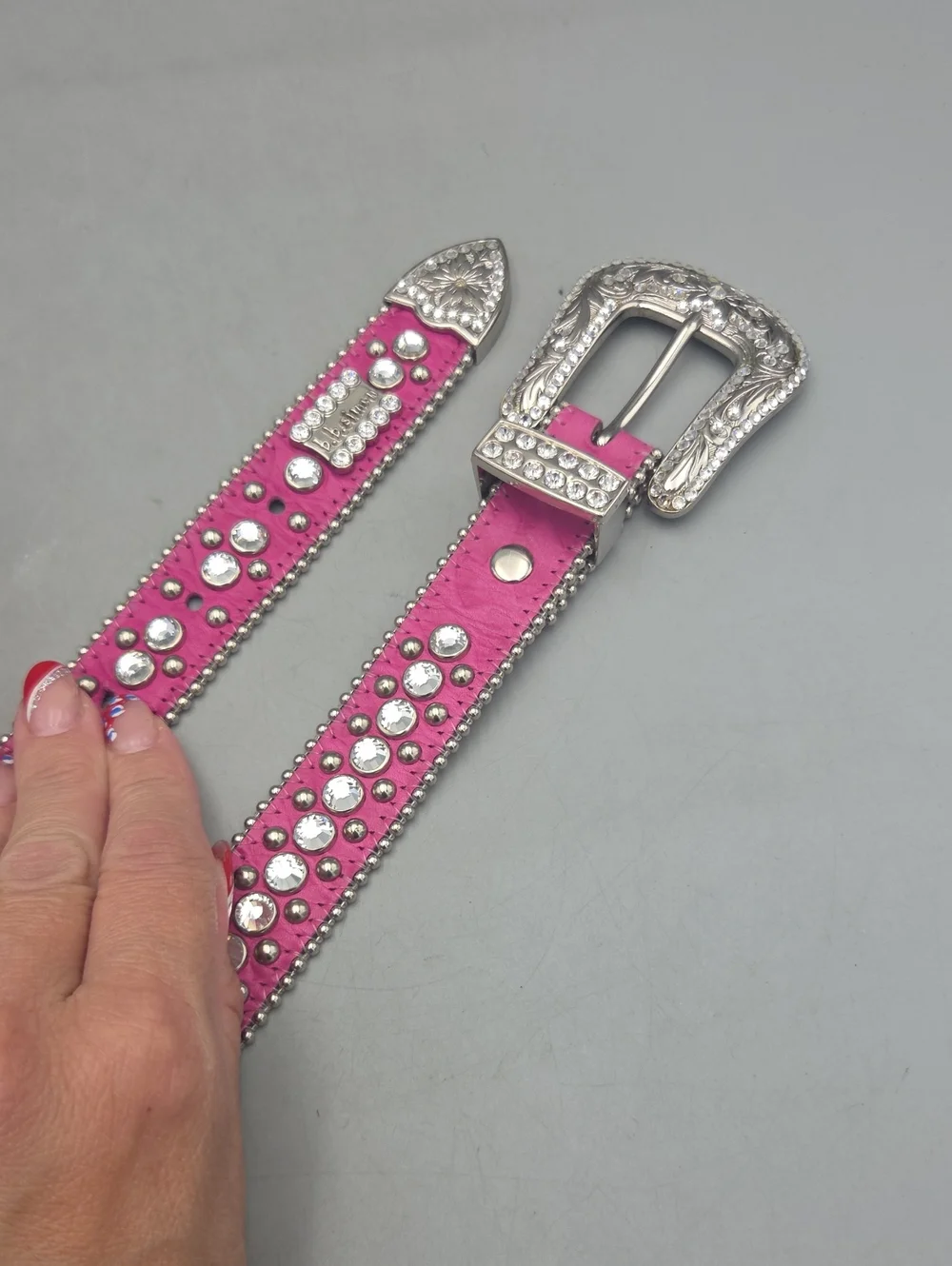 BB Simon Swarovski Belt Pink Women MED/ LARGE
